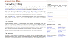 Desktop Screenshot of knowledgeblog.org