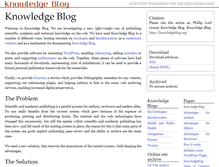 Tablet Screenshot of knowledgeblog.org